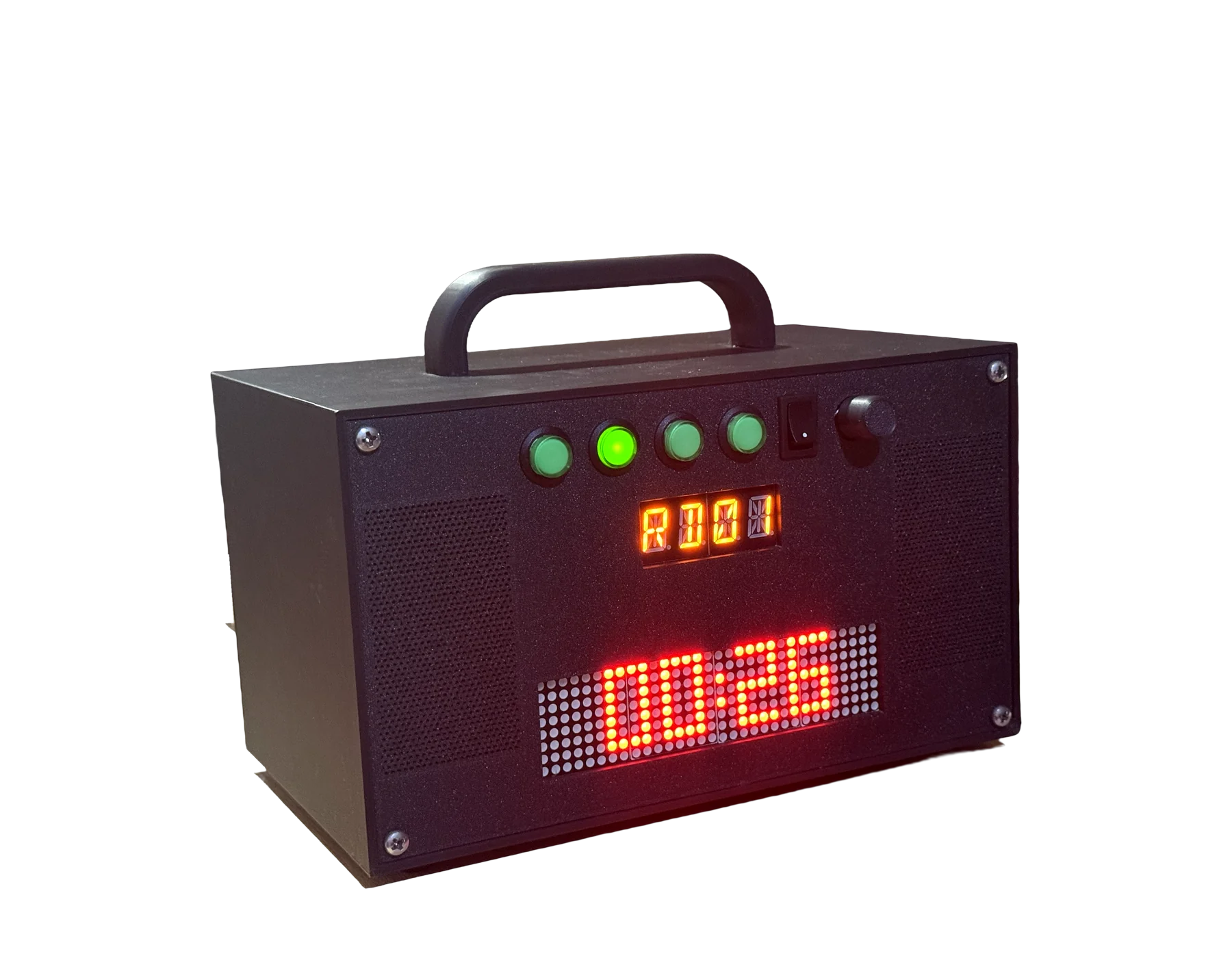 The timer from the front right, counting down 00:26